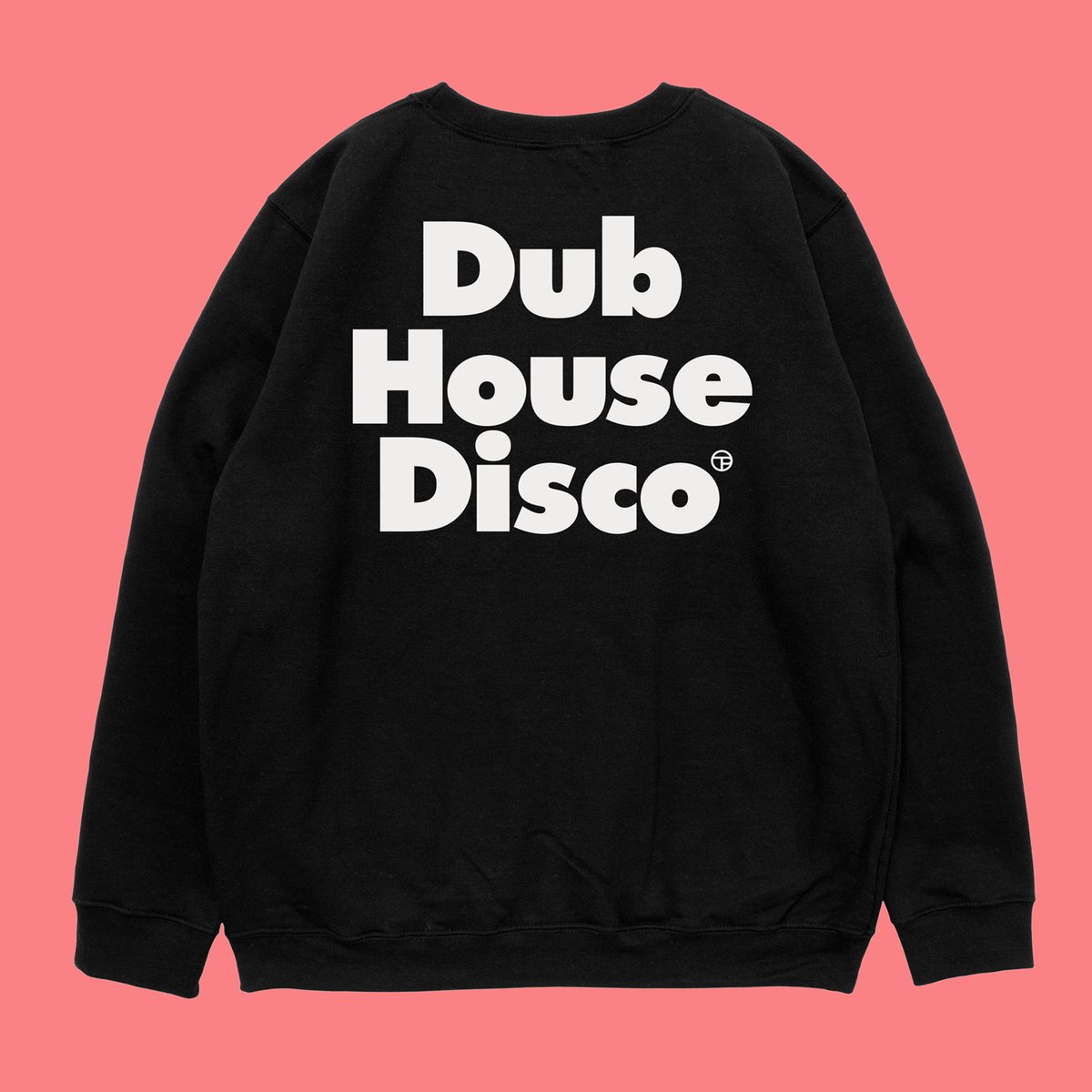 Image of Dub House Disco – White On Black Sweatshirt