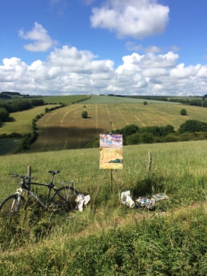 Wild Grasses and Poppies