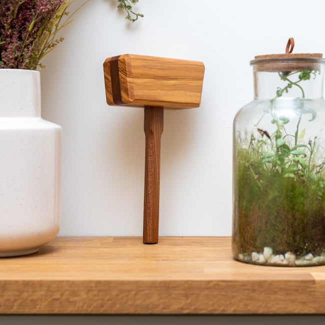 Olive Wood & Elm Hardwood Mallet