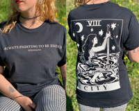 Foxxglove City tarot T-shirt (Black)