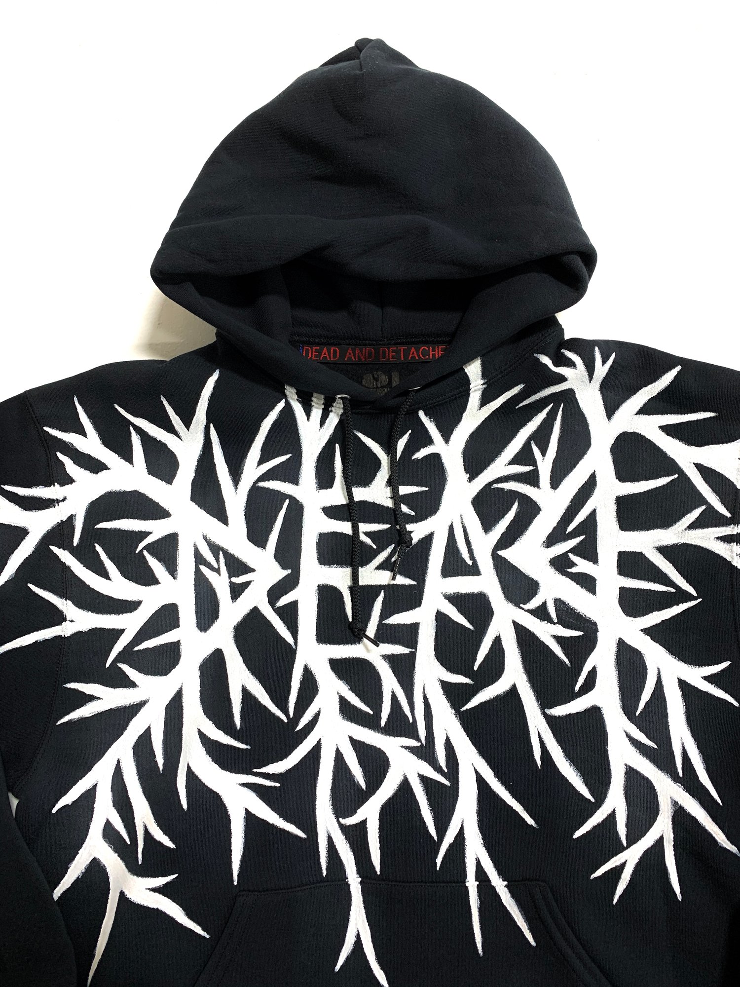 Image of DEAD BRANCHES hand painted hoodie