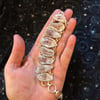 Sterling and Natural Crystal Bracelet 