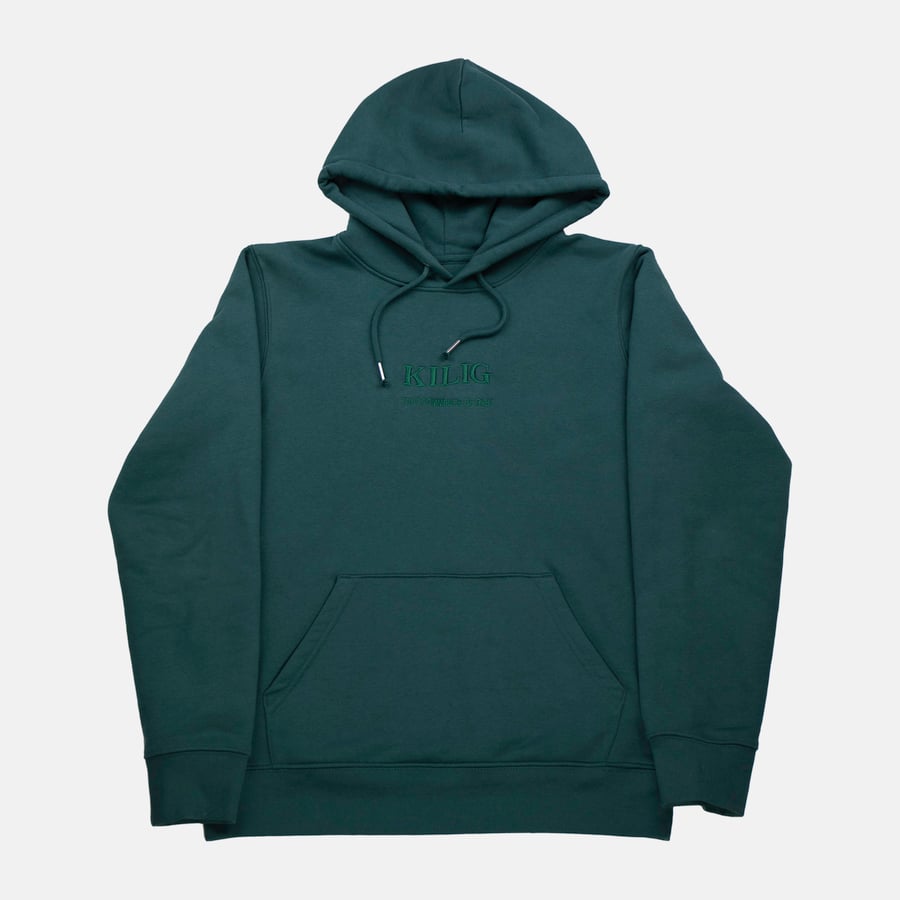 Image of HOODIE VERT - TOUT COMMENCE DE RIEN