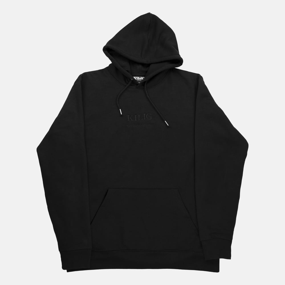Image of HOODIE NOIR - TOUT COMMENCE DE RIEN