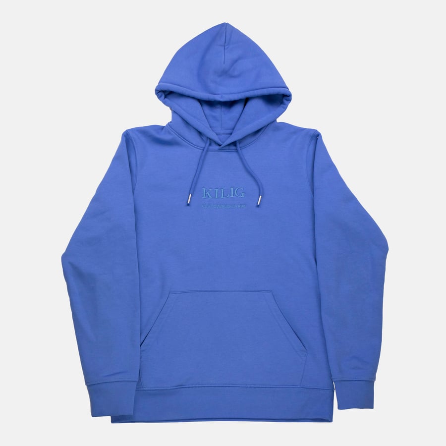 Image of HOODIE BLEU - TOUT COMMENCE DE RIEN