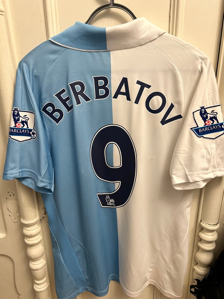 Image of Tottenham Hotspur “BERBATOV 9” 125 Yrs Anniversary Shirt + PL patches (M)