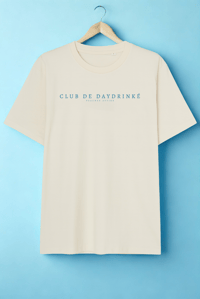 T-Shirt: Club de Daydrinké light beige 