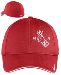 Nike Dri-FIT Mesh Swoosh Flex Sandwich Yo! Cap, Left front panel embroidery logo.