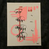 too many fleas 2 (original screen print)