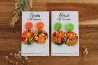 Circle Floral Earrings