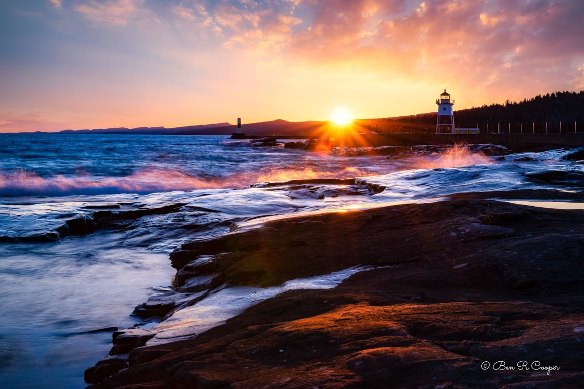 Sunset in Grand Marais Ben R Cooper Photography