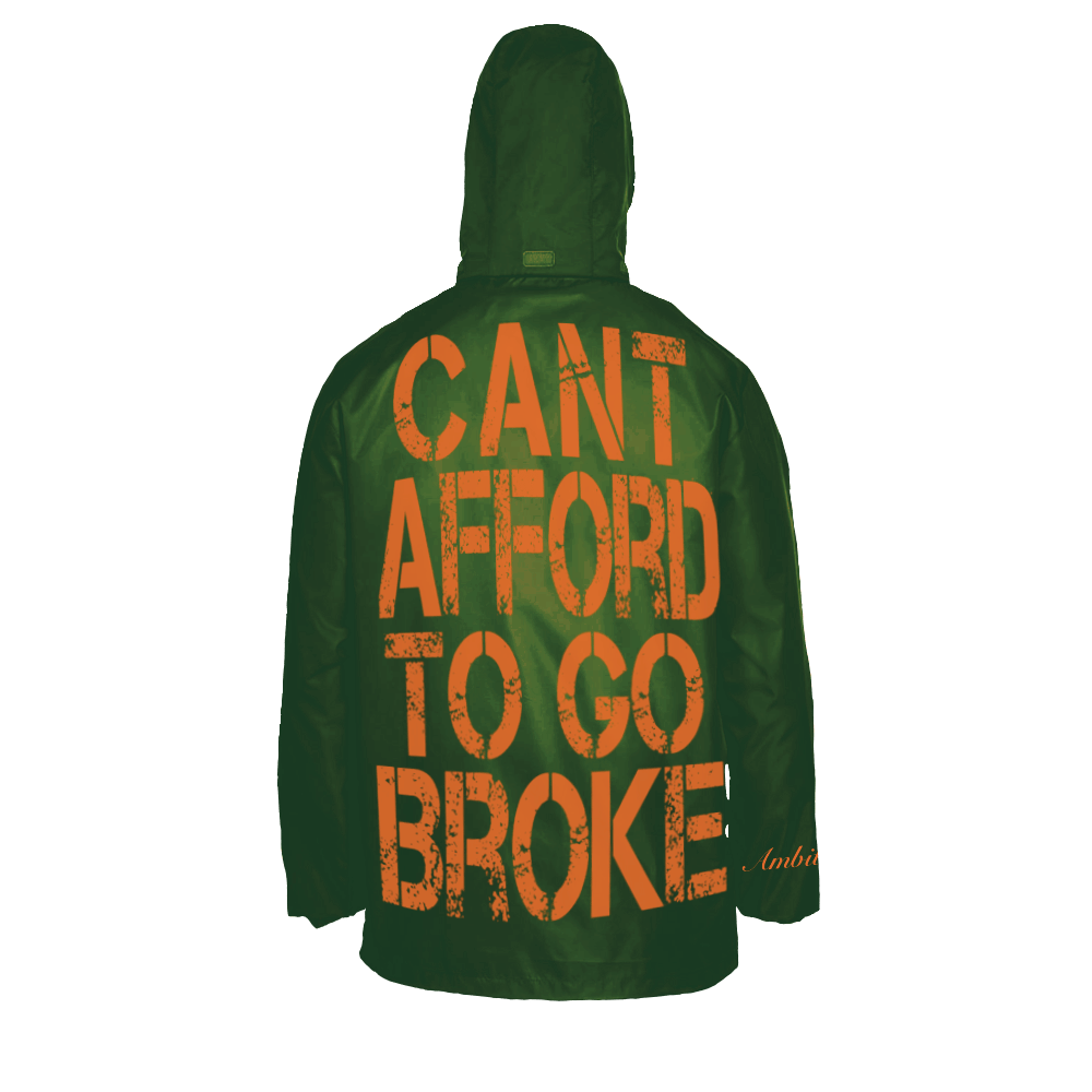 Ambitious Stars “Can’t Afford To Go Broke” Rain Jacket (Miami Colorway)