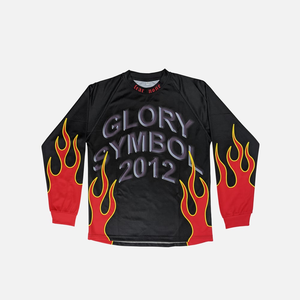Image of RED FLAME MOTO JERSEY