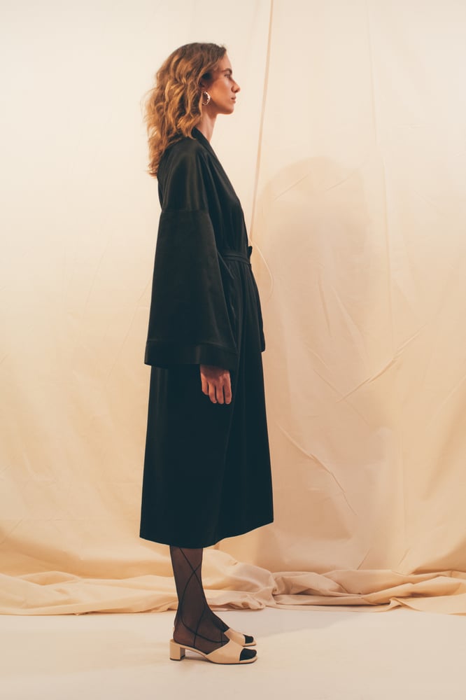 Image of ON SALE Dark Long Robe 125 Eur -50% NOW 62.50 Eur