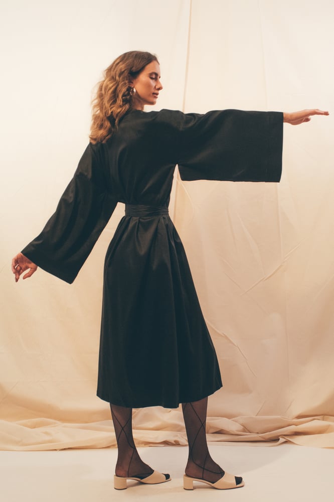 Image of ON SALE Dark Long Robe 125 Eur -50% NOW 62.50 Eur