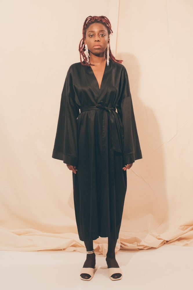 Image of ON SALE Dark Long Robe 125 Eur -50% NOW 62.50 Eur