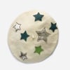 Lucky Leather Star Wool Beret 