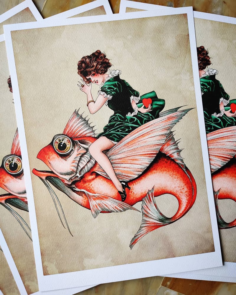 Image of Lady with Fish - 2nd edition prints
