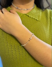 Image 4 of Clear Assorted Bead Bracelet 