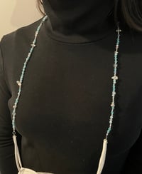 Image 4 of Blue and Clear Mask Chain 
