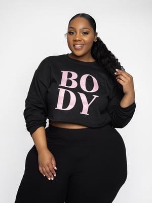 Image of BODY CROP SWEATSHIRT