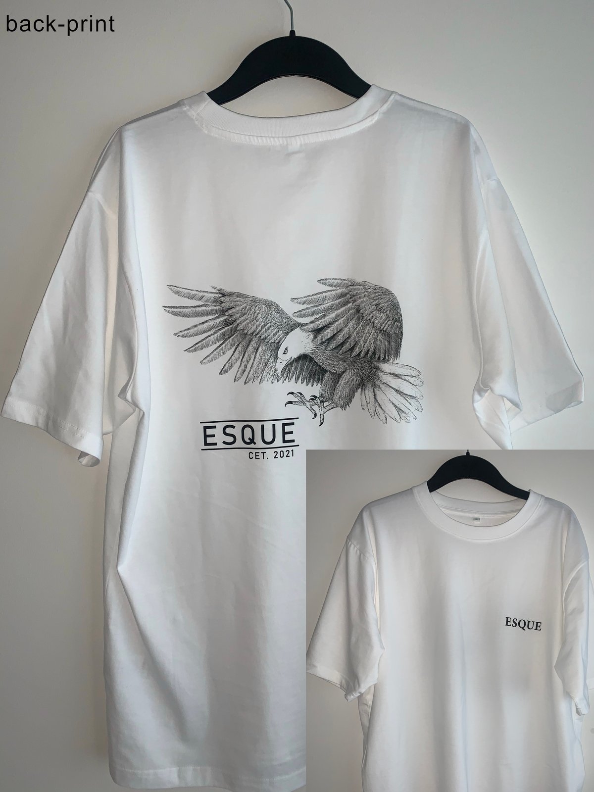 Image of ESQUE Eagle T-shirt with backprint