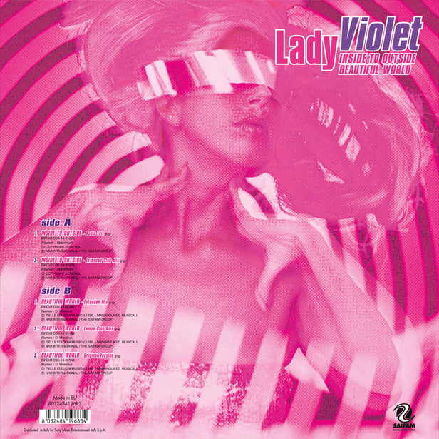 SAI10011 // LADY VIOLET - INSIDE TO OUTSIDE / BEAUTIFUL WORLD (VINILE COLORATO VIOLA 33 GIRI)