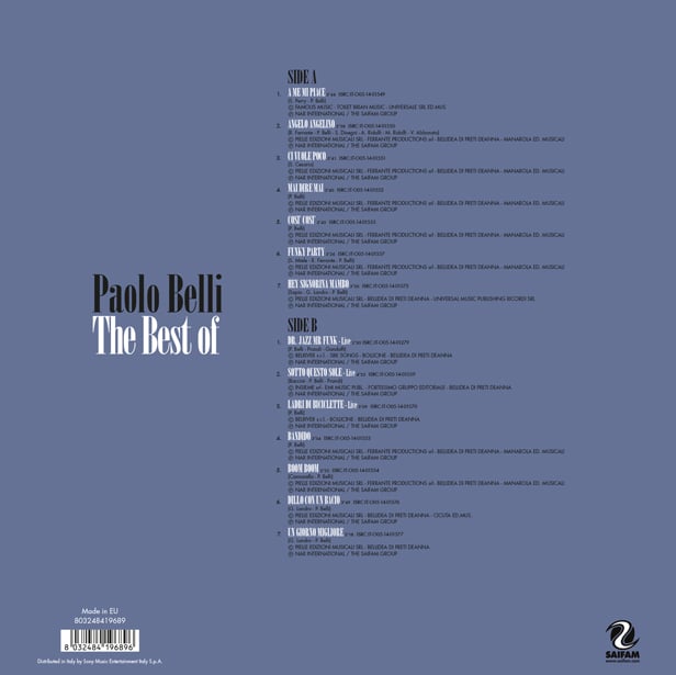 SAI10015 // PAOLO BELLI - THE BEST OF (VINILE COLORATO AZZURRO 33 GIRI)