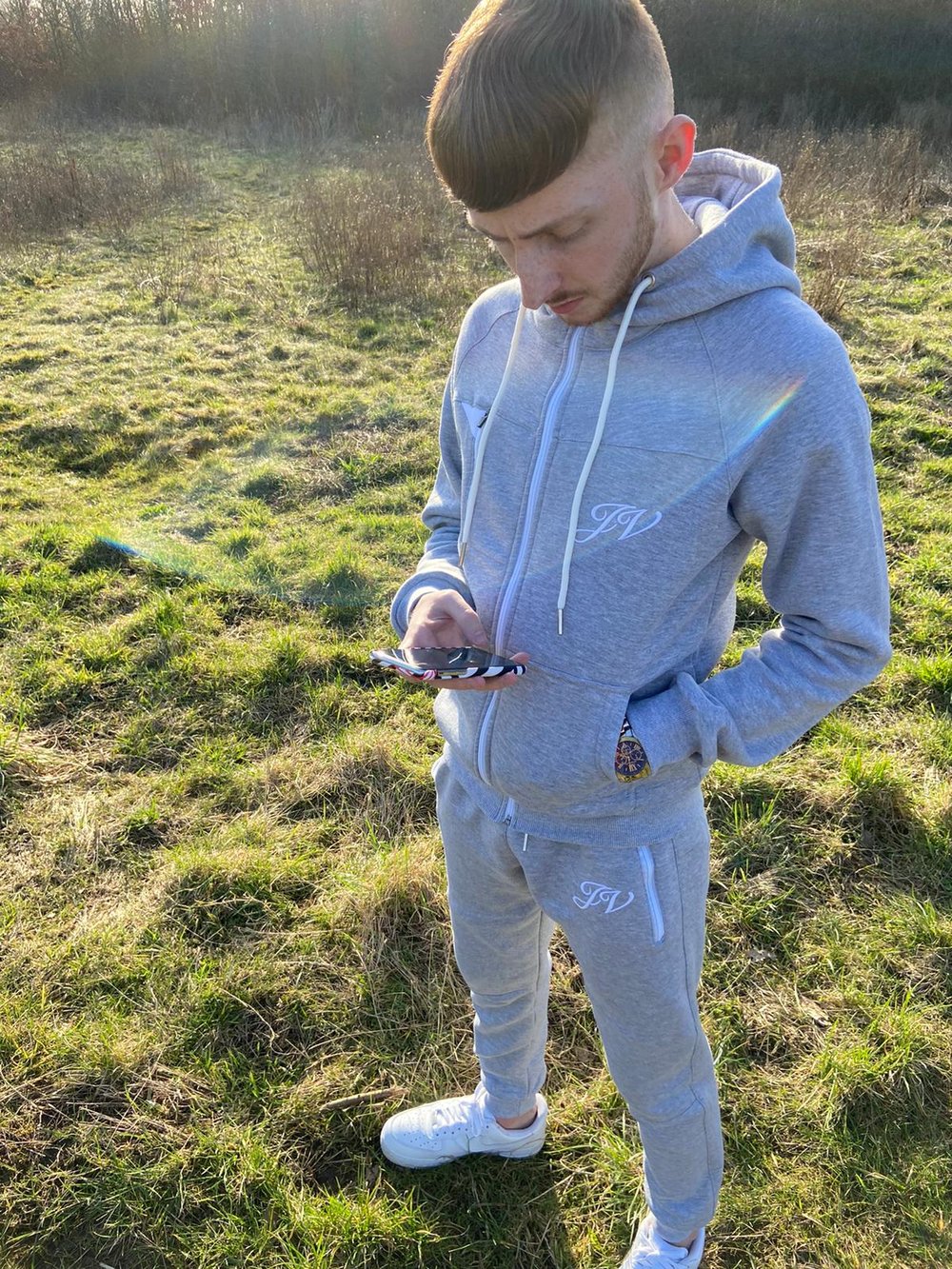 Image of NEW: JV HEATHER GREY TRACKSUIT