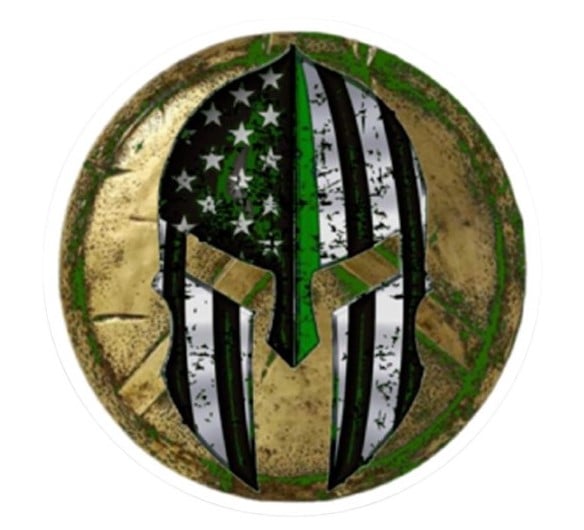 Image of GREEN LINE SPARTAN DECAL