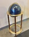 Vintage Custom Painted Globe on Gold Leafed Stand