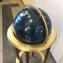 Vintage Custom Painted Globe on Gold Leafed Stand