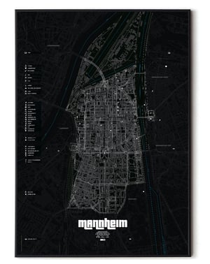 Image of Mannheim underground Karte
