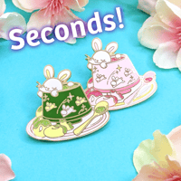 Image of {SECONDS} Cute-Tea Enamel Pin