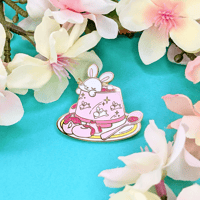 Image of {SECONDS} Cute-Tea Enamel Pin