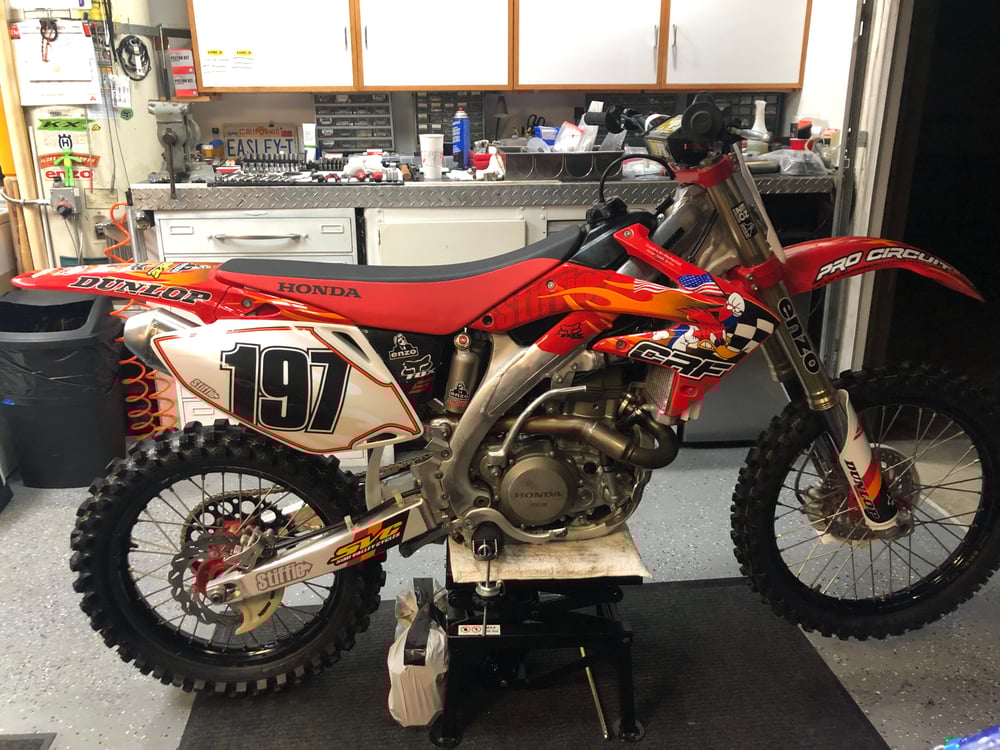 "FIREWOODY" MX Graphic Set • 1998 to 2023 Honda CR/CRF 125-250 -450