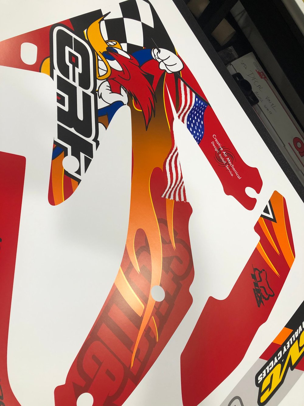 "FIREWOODY" MX Graphic Set • 1998 to 2023 Honda CR/CRF 125-250 -450