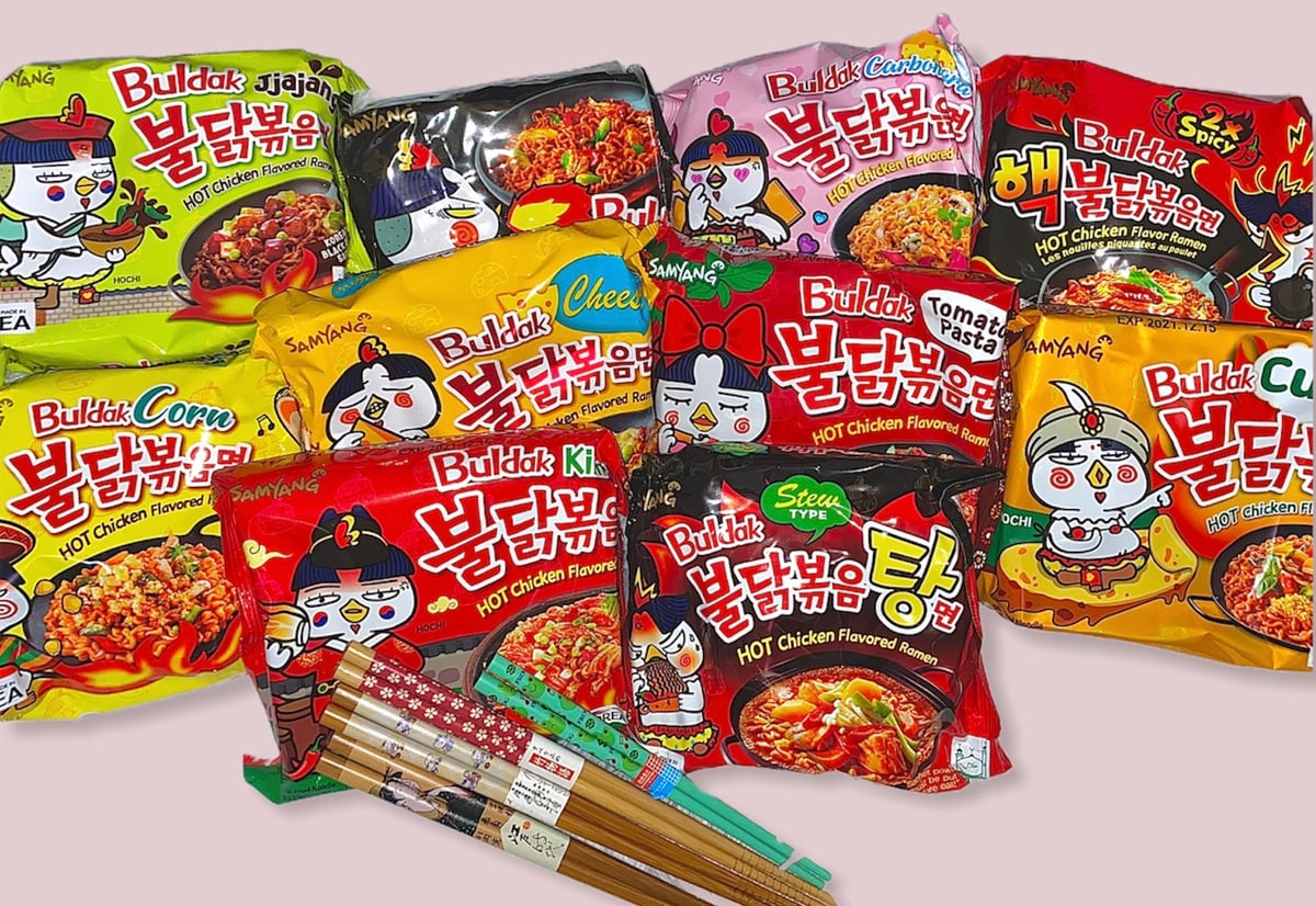 MYSTERY KOREAN FIRE NOODLES BOX - FREE SHIPPING | SOGOOTSNACKS