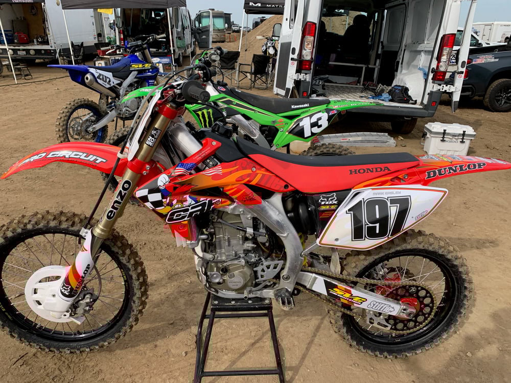 "FIREWOODY" MX Graphic Set • 1998 to 2023 Honda CR/CRF 125-250 -450