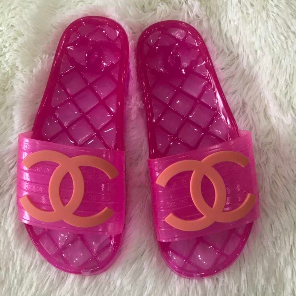 Chanel Jelly Slides