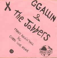 G.G. ALLIN & the JABBERS - "1980's Rock 'n' Roll" 7" EP 