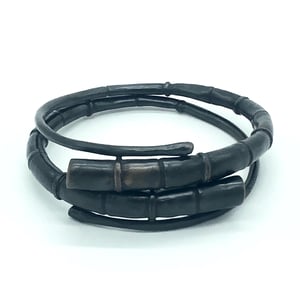 Image of Black Tendril Bangle Bracelet set 2