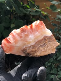 Image 4 of RAW RED CALCITE  IN MATRIX (FREESTANDING) - MEXICO 