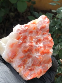 Image 5 of RAW RED CALCITE  IN MATRIX (FREESTANDING) - MEXICO 