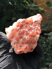 Image 3 of RAW RED CALCITE  IN MATRIX (FREESTANDING) - MEXICO 