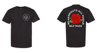 Image 2 of No Handouts All Hustle Money Rose Tee