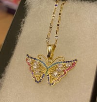 Image 3 of Fairy Butterfly Necklace 