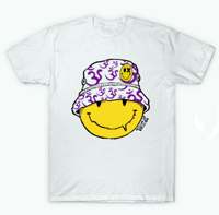 Image 1 of Acid Smiley Doodle Purple Ohm Edition T Shirt