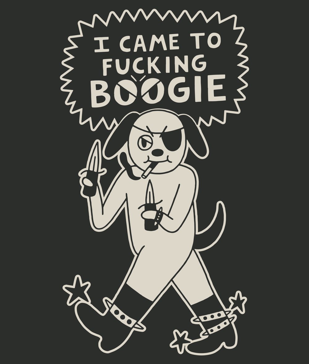 "I Came to Fucking Boogie" Baseball Tee