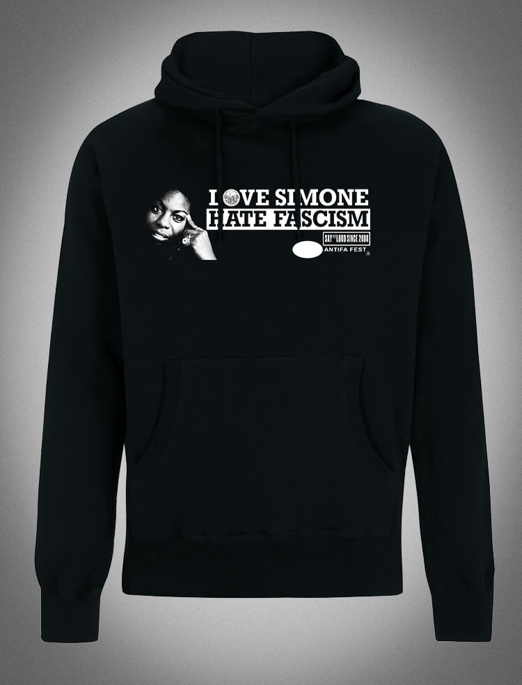 DESSUADORA // SUDADERA // SWEATSHIRT - LOVE SIMONE HATE FASCISM